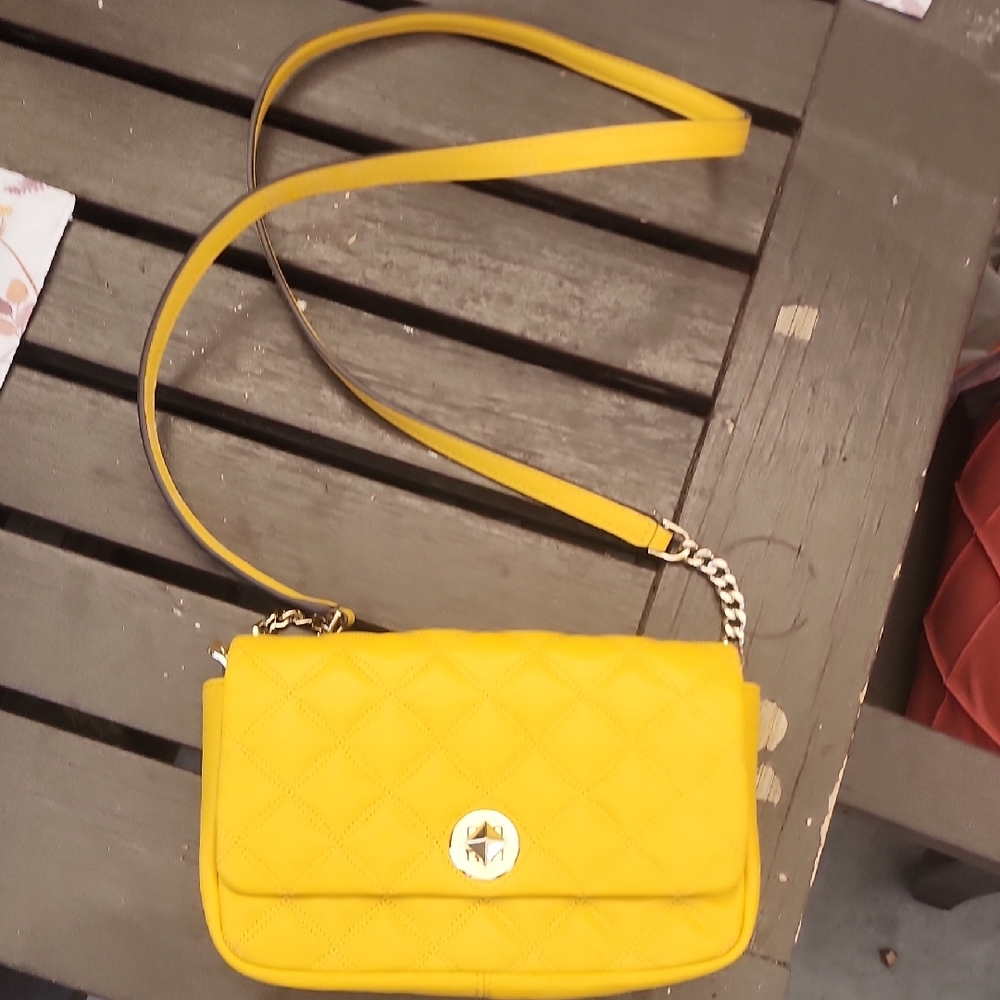 Kate Spade Sunny Yellow Quilted Crossbody Bag